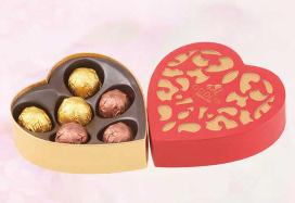 【歌帝梵】浓情心形礼盒6颗装