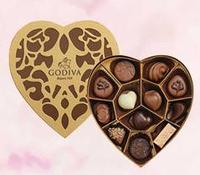 【歌帝梵】金装心形礼盒12颗装