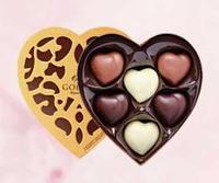 【歌帝梵】金装心形礼盒6颗装