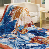 富安娜-法兰绒毛毯  麋鹿风情