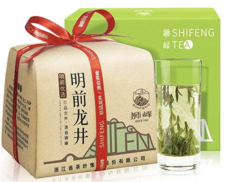 【狮峰牌】龙井茶江南一级250g纸包