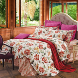 富安娜-床单四件套 捻花笑