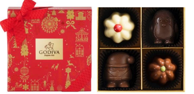 【圣诞】巧克力礼盒4颗装