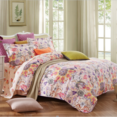 富安娜-床单四件套  紫韵花都